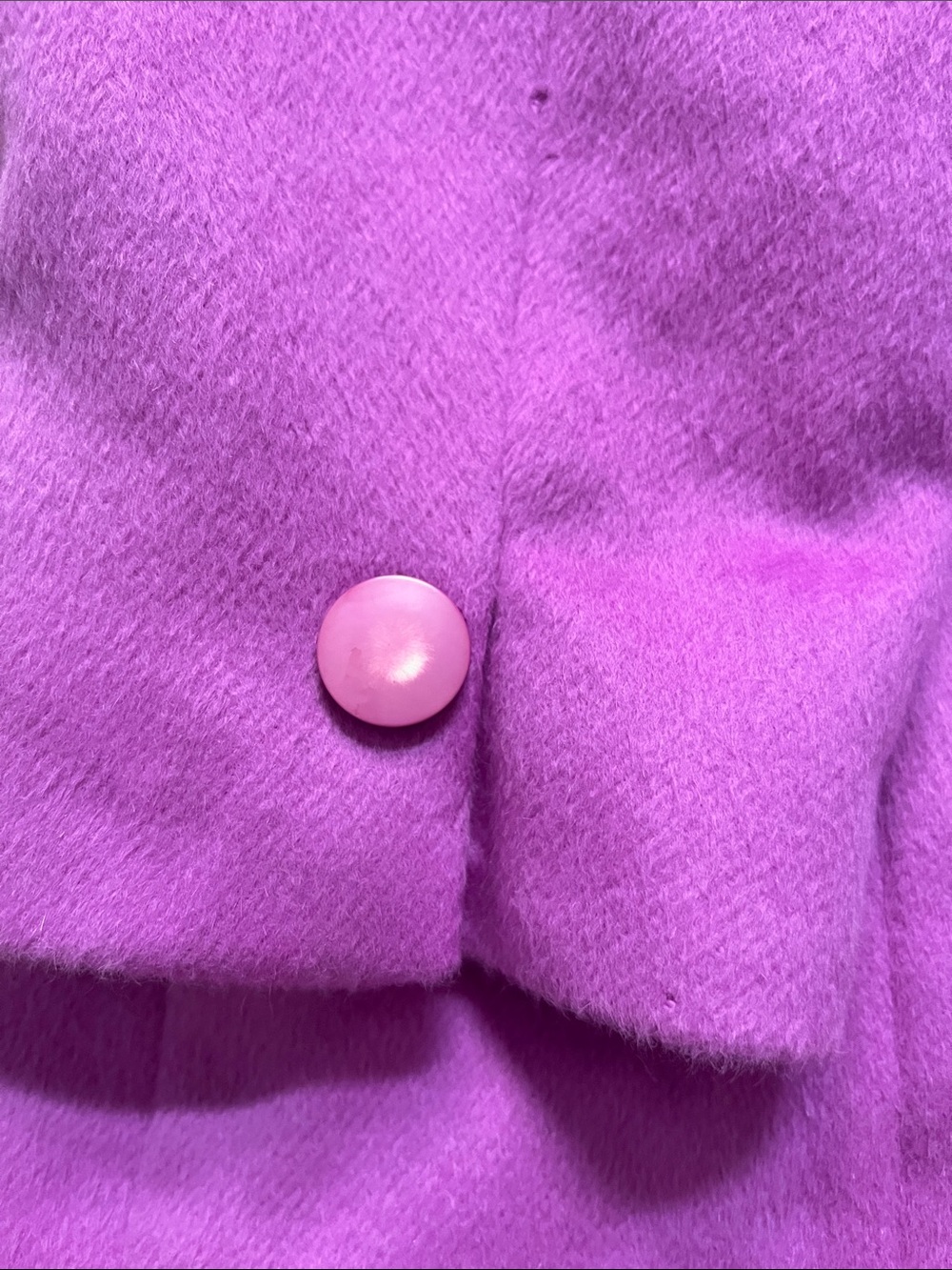 Vintage Burberrys’ Fuchsia Pink Angora Wool Blazer Size 10 Made in USA - Picture 5 of 12